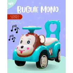 GENERICO - BUGUIE MONO PARA NIÑO - CELESTE PREMIUM