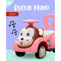 GENERICO - BUGUIE MONO PARA NIÑO - ROSADO PREMIUM