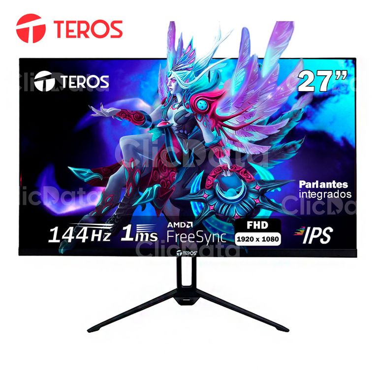 Monitor plano TE-2714S 27 FHD IPS 144Hz 1ms HDMI DP AUDIO OUT PARLANTES negro
