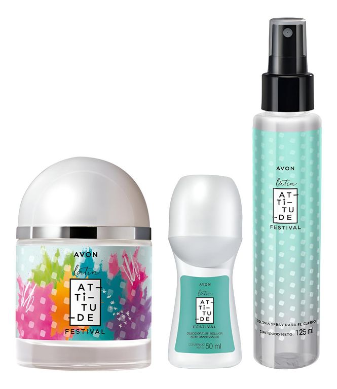 Latin Attitude Festival Perfume De Mujer Con Deo Y Refresh