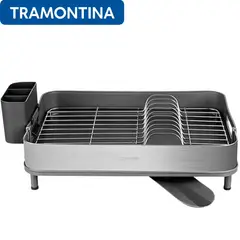 TRAMONTINA - Escurridor de Acero y Polipropileno Color Grafito