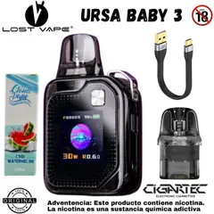 VAPE - VAPER LOST URSA BABY 3 KIT MAS LIQUIDO DE 10ML DE REGALO