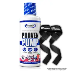 GASPARI NUTRITION - Proven Pump - Glicerol Liquido 32 Servicios - Mixed Berry + Straps