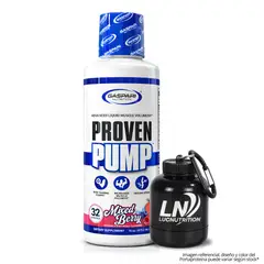 GASPARI NUTRITION - Proven Pump - Glicerol Liquido 32 Servicios - Mixed Berry + Portaproteina