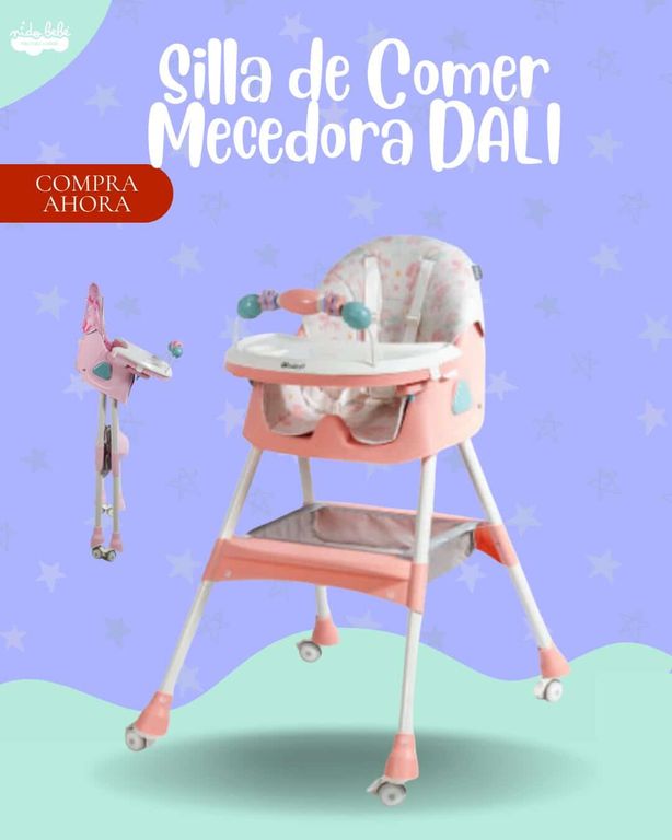 SILLA DE COMER MECEDORA MODELO DALI COLOR PIEL - PREMIUN