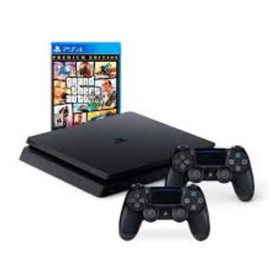 Consola PS4 slim 1 tb con dos mandos y gta nuevo