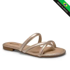 MISSISSIPI - SANDALIA FLAT MF650-MF651-0007 ORO ROSADO