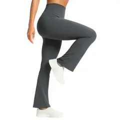 ALPHA FIT - Leggings Flare Mujer - Leggins flare palazo - Malla deportiva mujer