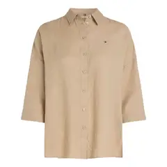 TOMMY HILFIGER - BLUSA ESS LINEN LOOSE 3-4 SLEEVE SHI TH