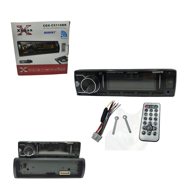 Autoradio Con Mascarilla Desmontable Bossney