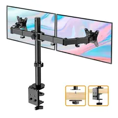 OEM - Soporte Doble para Monitor 13 a 32 - Brazo Giratorio para Escritorio Oficina y Gaming
