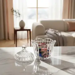 GENERICO - Bombonera de Vidrio Flor