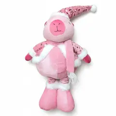GENERICO - Patilarga Navideño Capibara Rosa