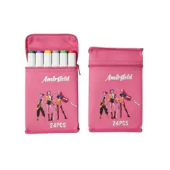 GENERICO - Set de 24 Marcadores Amirfield con Estuche