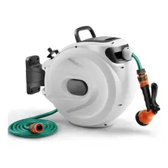 U BUY - Carrete De Manguera De Jardín Con Rebobinado Automático
