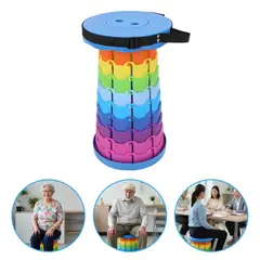 OEM - Silla Telescópica Plegable para Exteriores - Banquito Portátil Resistente y Ligero 150kg