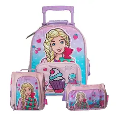 GENERICO - PACK MALETA ESCOLAR PRIMARIA BARBIE CUPCAKES
