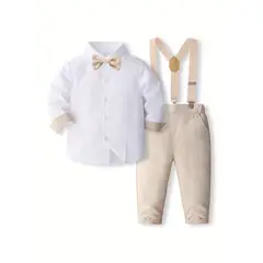 GENERICO - TRAJE DE NIÑO PANTALON + CAMISA +CORBATA MICHI Y TIRANTE