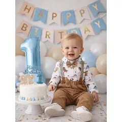 GENERICO - TRAJE DE NIÑO BEBE PANTALON + BODDY + CORBATA MICHI+ TIRANTE