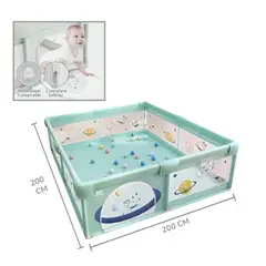 GENERICO - CORRAL DE JUEGOS GRANDE 200 CM x 200 CM PARA BEBÉS