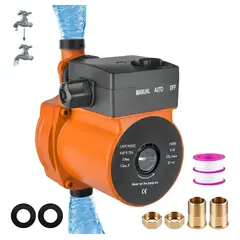 EVERSO - Presurizador De Agua 1/4hp,180wBomba Presurizadora Automática,9 Metros Presurizador De Agua 25 L/min