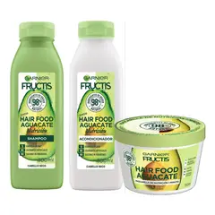 Garnier - Kit Fructis Hair Food Aguacate Rutina X3