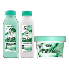 Garnier - Kit Fructis Hair Food Aloe Vera Rutina X3