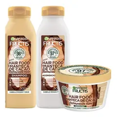 Garnier - Kit Fructis Hair Food Manteca De Cacao Rutina X3