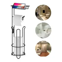 EVERSO - Soporte De Papel Higiénico Confort Pedestal Organizador Baño