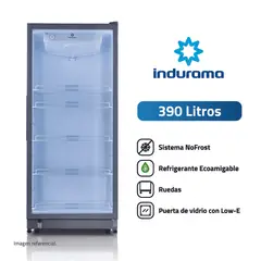 INDURAMA - Exhibidora 390L VFV520GR SD Gris