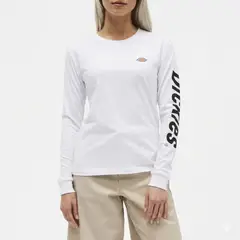 DICKIES - POLO MANGA LARGA LOGO BLANCO