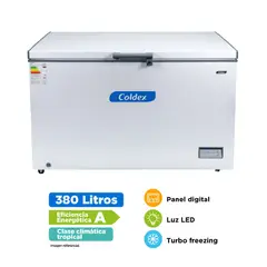 Coldex - Congeladora Horizontal 380L CH40PLUS Blanco