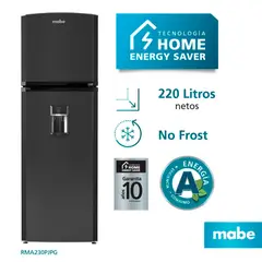 MABE - Refrigeradora No Frost RMA230PJPG 220LT.Con Dispensador - Grafito