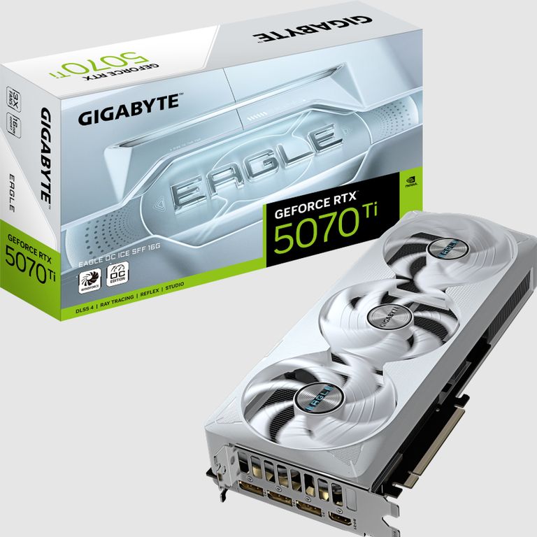 TARJETA VIDEO RTX 5070 TI EAGLE OC ICE GV-N507TEAGLEOC ICE-16GD 16GB - GDDR7 X3 FAN 256 BIT