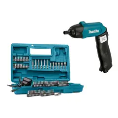 MAKITA - ATORNILLADOR INALAMBRICO 1/4'' HEX 3.6V DF001DW + 81 ACCESORIOS -