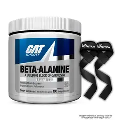 GAT - Beta Alanina Sport 200 G Beta-alanine - 100 Servicios + Straps