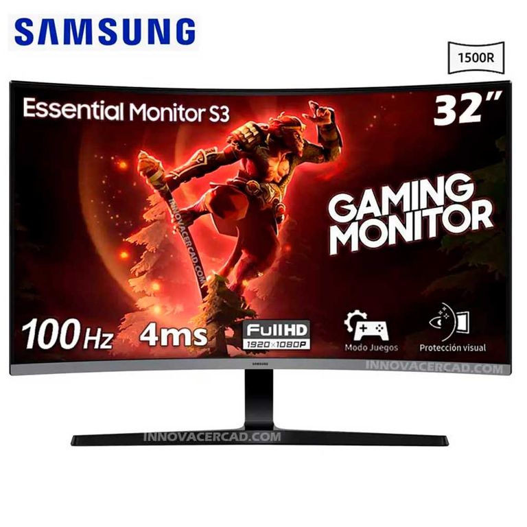 Monitor S3 LS32D390GANXZA Curvo 32 FHD 1920 x 1080, 100HZ, 4ms GTG.