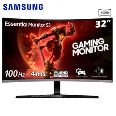 SAMSUNG - Monitor S3 LS32D390GANXZA Curvo 32 FHD 1920 x 1080, 100HZ, 4ms GTG.