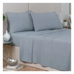 CUTE - JUEGO DE SÁBANAS COLOR ENTERO EN 1.5 PLZ