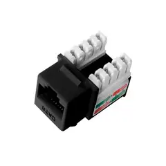 DIXON - JACK RJ-45 CAT.6 CAL 22-26 AWG COLOR NEGRO P-N KJ8-C6-US-BKN