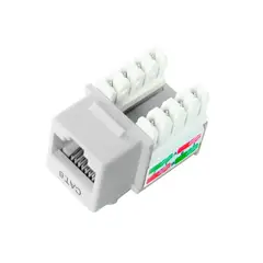 DIXON - JACK RJ-45 CAT.6 CAL 22-26 AWG COLOR BLANCO P-N KJ8-C6-US-WHN