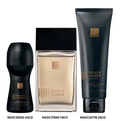 AVON - Set para Hombre Black Suede Eau de Parfum, Shampoo y Desodorante