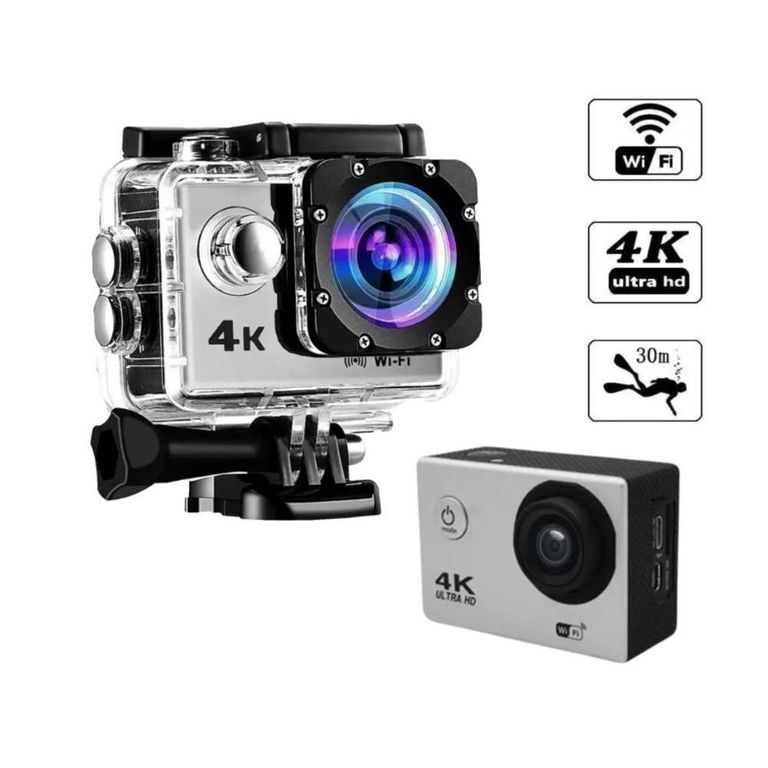 Cámara Deportiva de acción 4k 16 Mp Wifi Acuático Deportes Videos