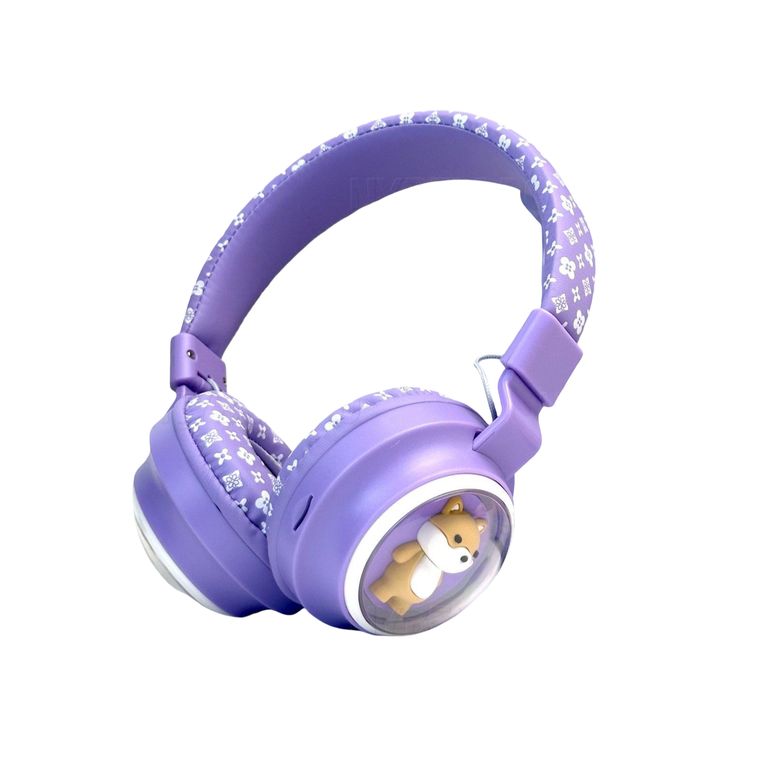 Audífonos Bluetooth Vincha Infantil Cute Lila
