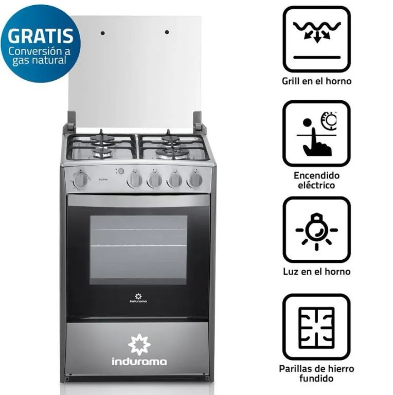 Cocina a Gas Olvera QZ 4 Hornillas - Croma