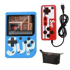 OVOTOUMI - Consola Retro Portátil SUP 3" 400 in 1 Juegos - Azul