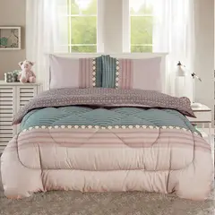 CASATEX - Edredón King + Juego de Sábanas 100% Algodón