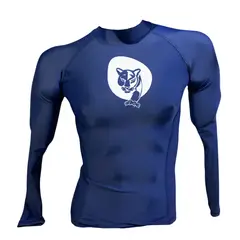 AQUA&MODA - LICRA CON PROTECCION UV AQUAMODA LAMLLEOPBRA LEOPARDO UNISEX AZUL LOGO BLANCO REFLECTIVO