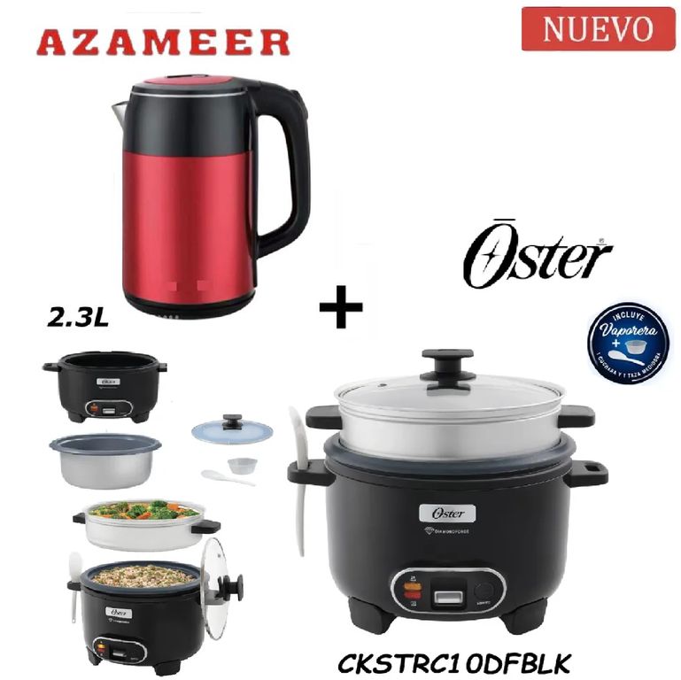 Combo Olla Arrocera CKSTRC10DFBLK- Hervidor 2.3LR