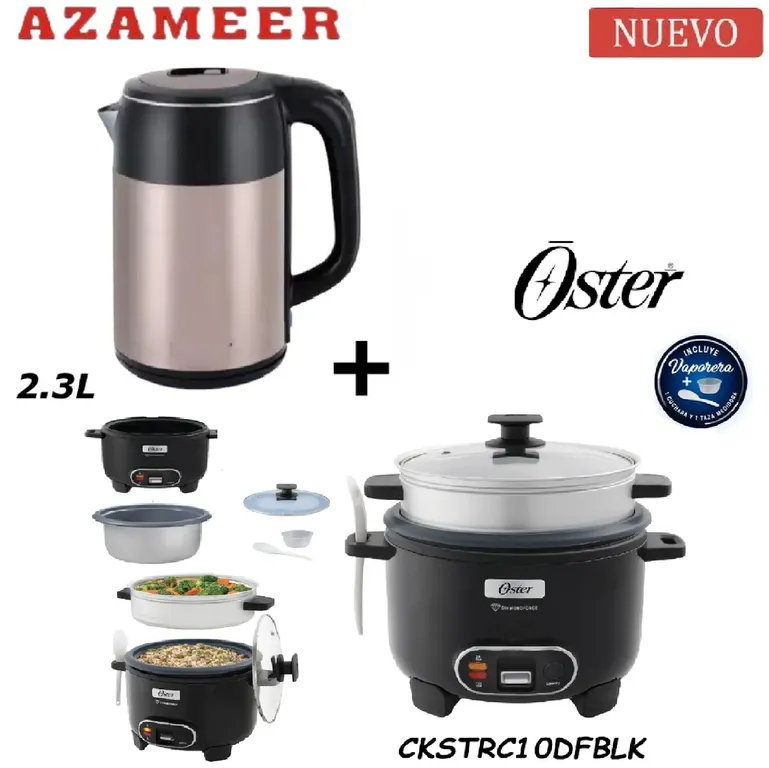Combo Olla Arrocera CKSTRC10DFBLK- Hervidor 2.3LP